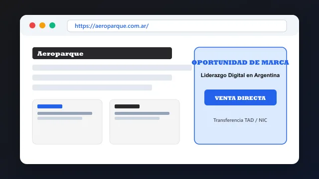 Modelo de aplicación comercial y proyectos digitales para aeroparque.com.ar